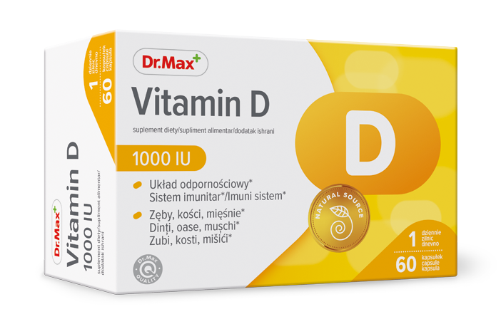 Dr. Max Vitamina D 1000UI, 60 capsule moi