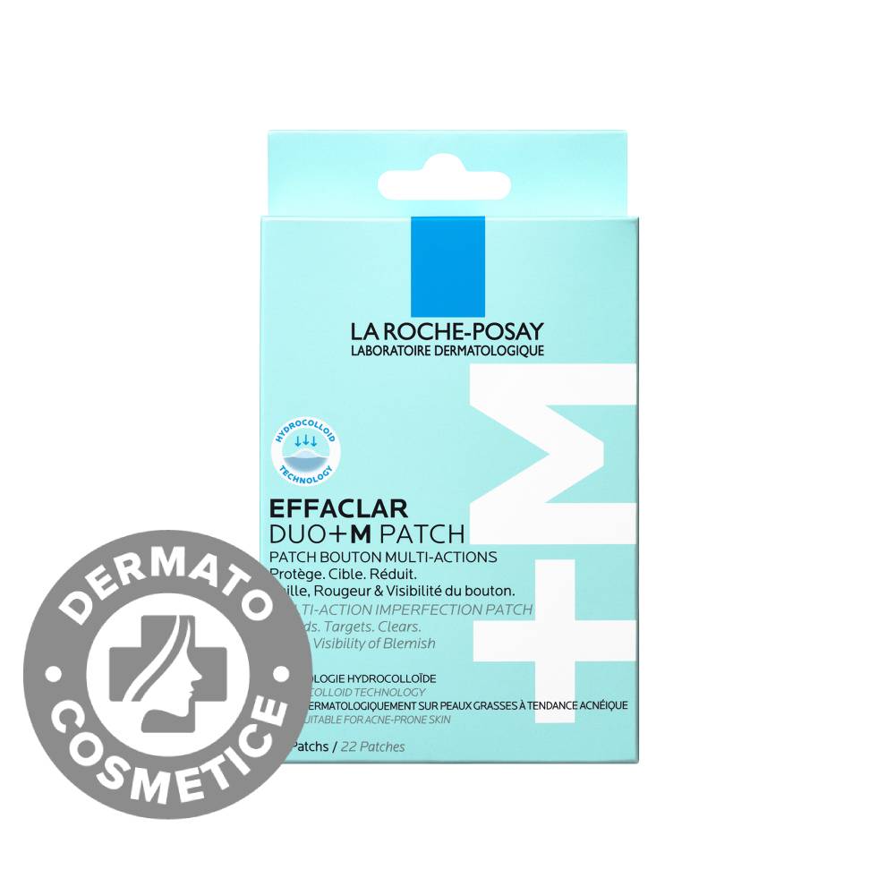 Plasturi pentru cosuri Effaclar Duo +M Patch, 22 bucati, La Roche-Posay