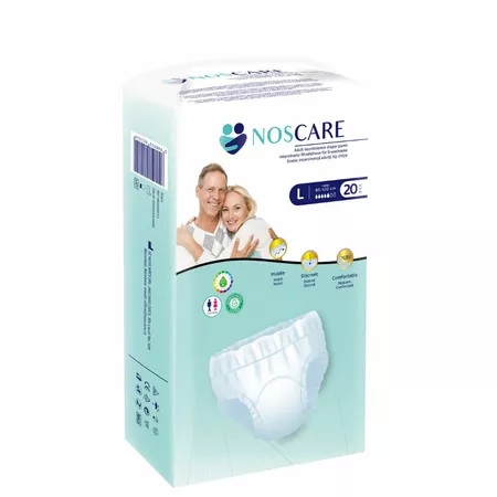 Scutece pentru incontinenta tip chilot Marimea L, 20 bucati, Noscare