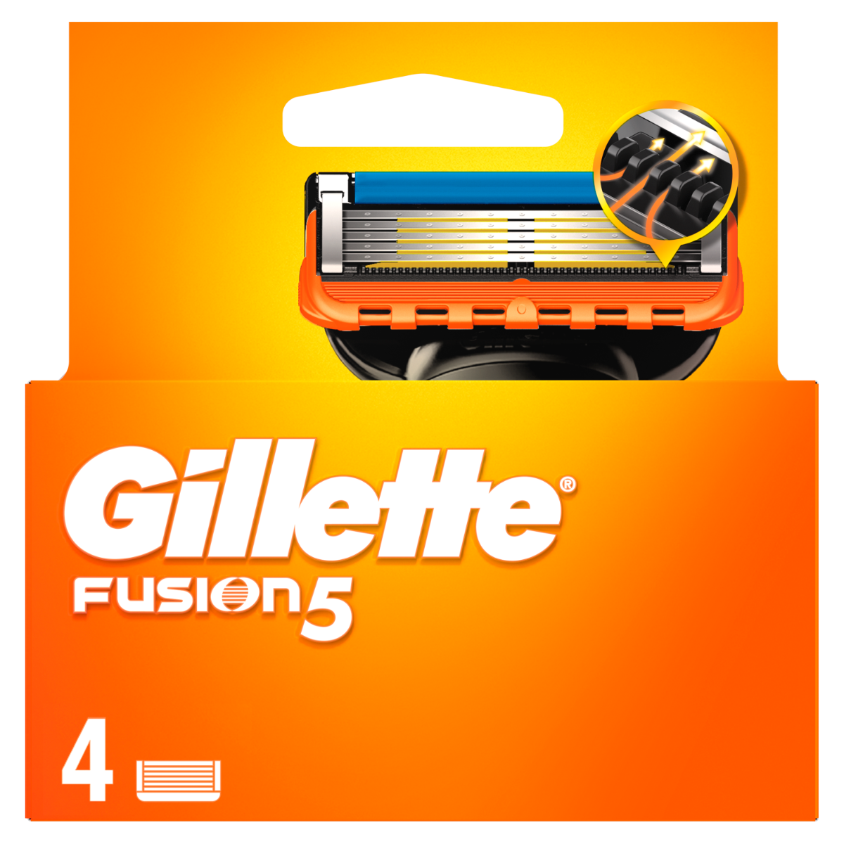 Set rezerve aparat ras pentru barbati Fusion5, 4 bucati, Gillette