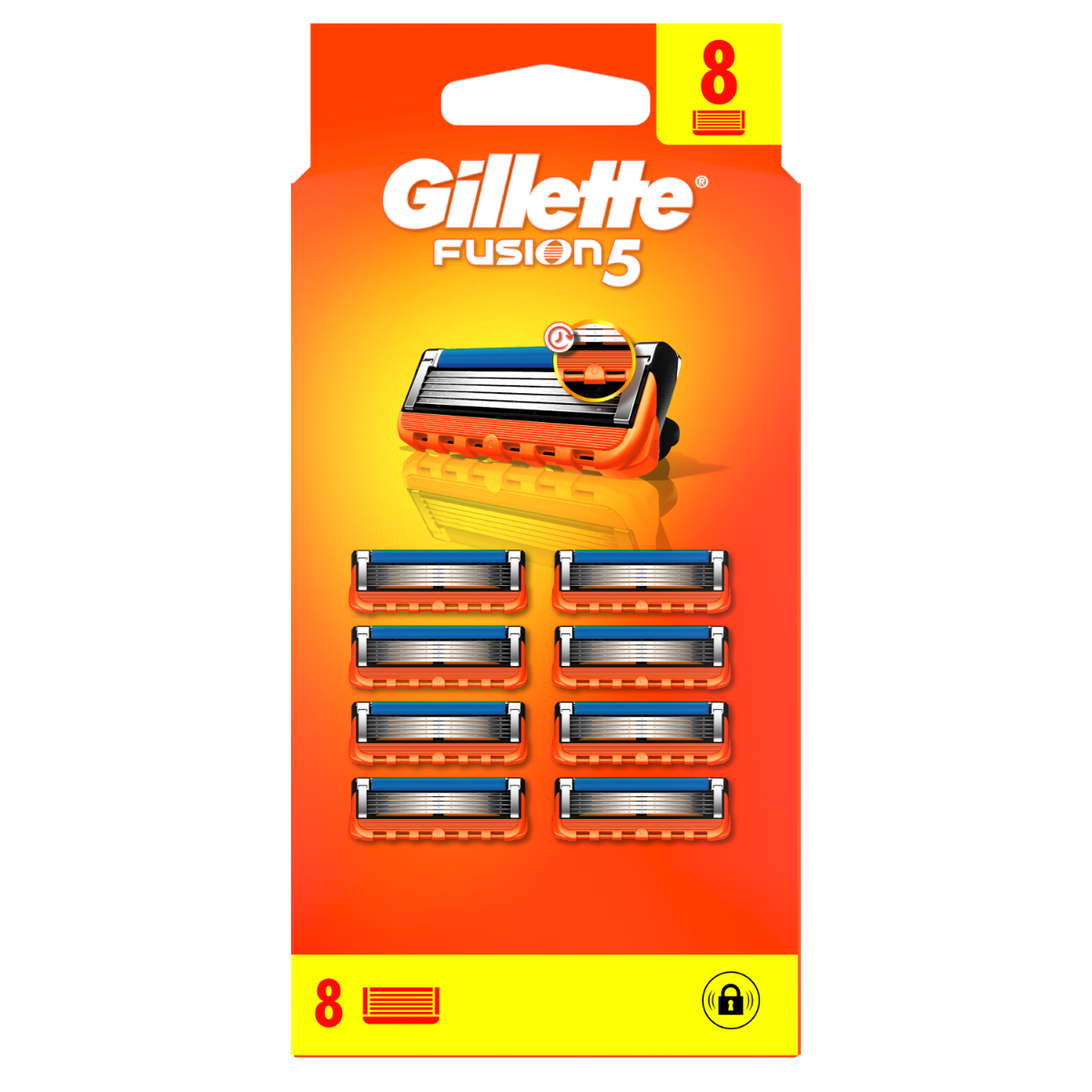 Set rezerve aparat ras Fusion5, 8 bucati, Gillette