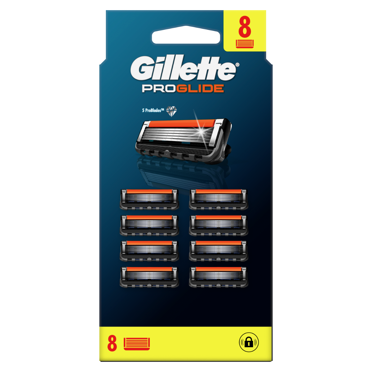 Set rezerve aparat de ras Proglide, 8 bucati, Gillette