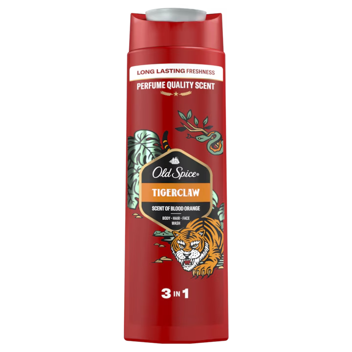 Gel de dus si sampon pentru barbati Tiger Claw, 400ml, Old Spice