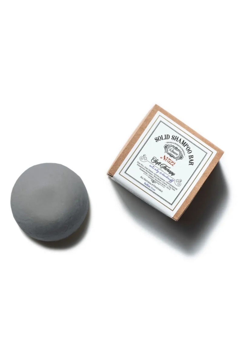 Sampon solid pentru par gras si matreata Soft Therapy, 90g, Rosece