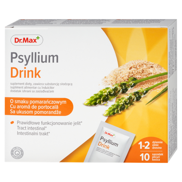 Dr. Max Psyllium Drink, 10 plicuri