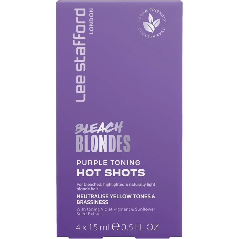 Balsam nuantator Bleach Blondes Purple Toning, 4x15ml, Lee Stafford