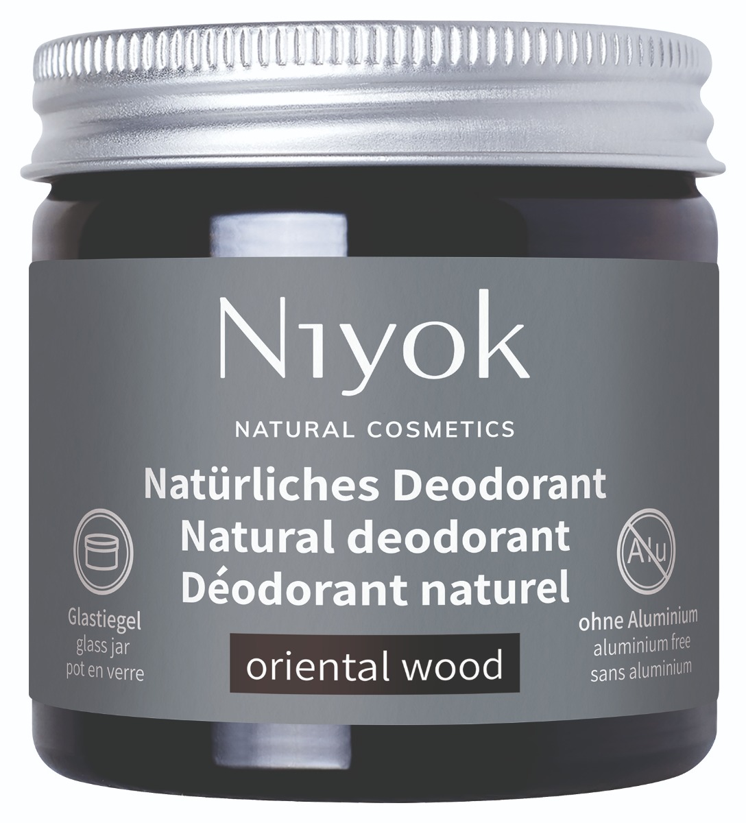 Deodorant crema 100% natural cu aroma de Oriental Wood, 40ml, Niyok