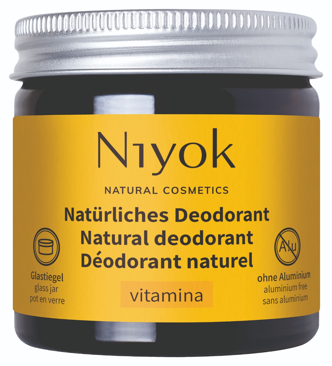 Deodorant crema 100% natural Vitamina, 40ml, Niyok
