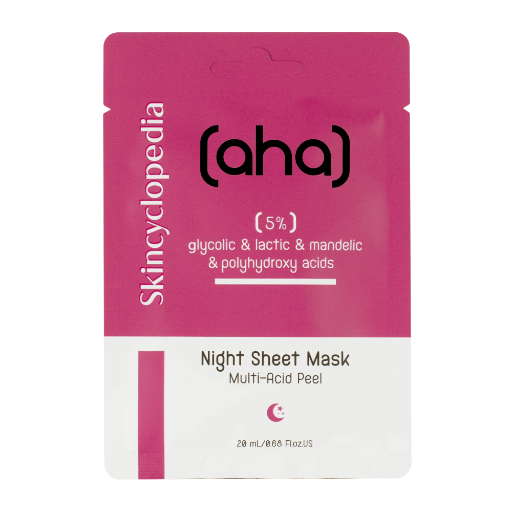 Masca de fata tip servetel cu 5% acid AHA si PHA, 20ml, Skincyclopedia
