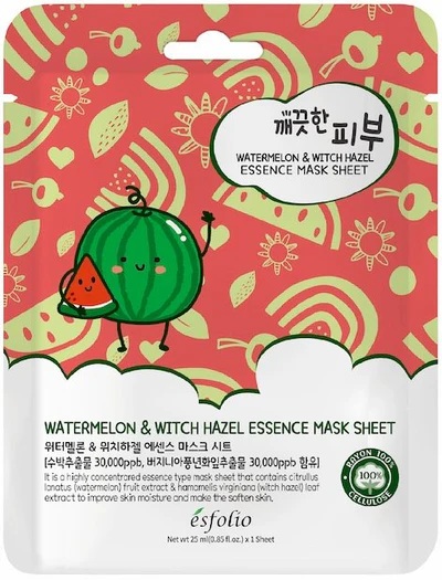 Masca faciala cu esenta de pepene verde, 25ml, Esfolio