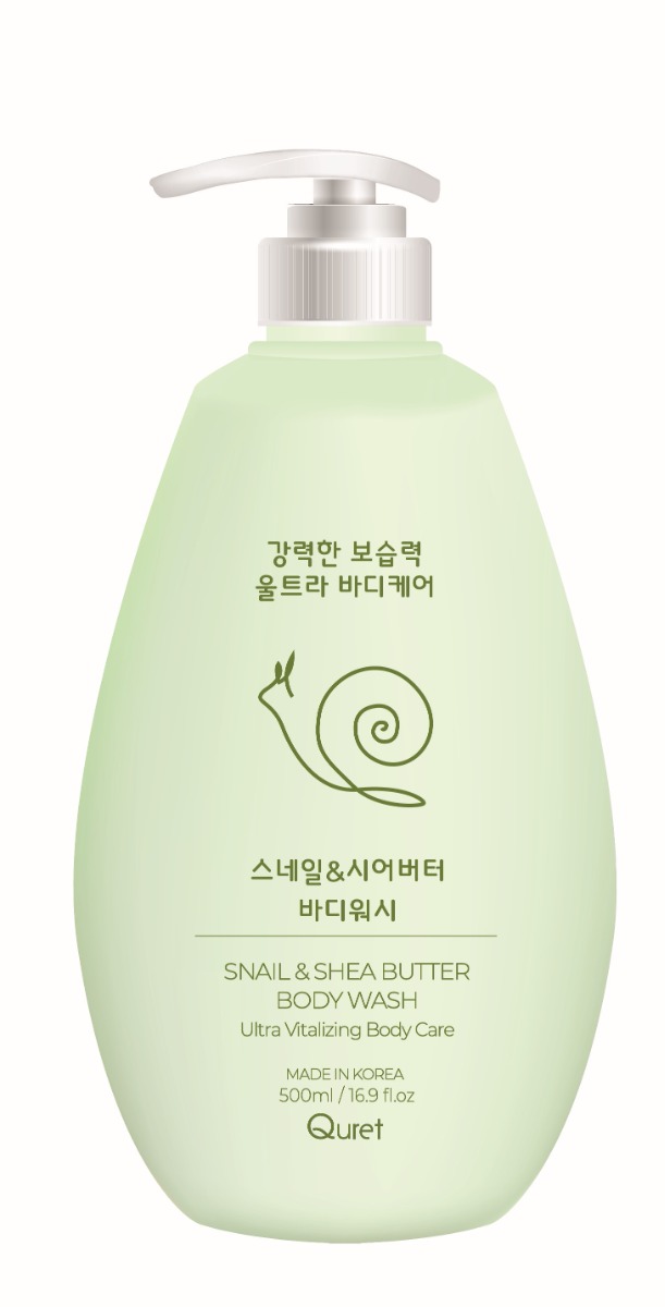 Gel de dus cu filtrat de secretie de melc si unt de shea, 500ml, Quret