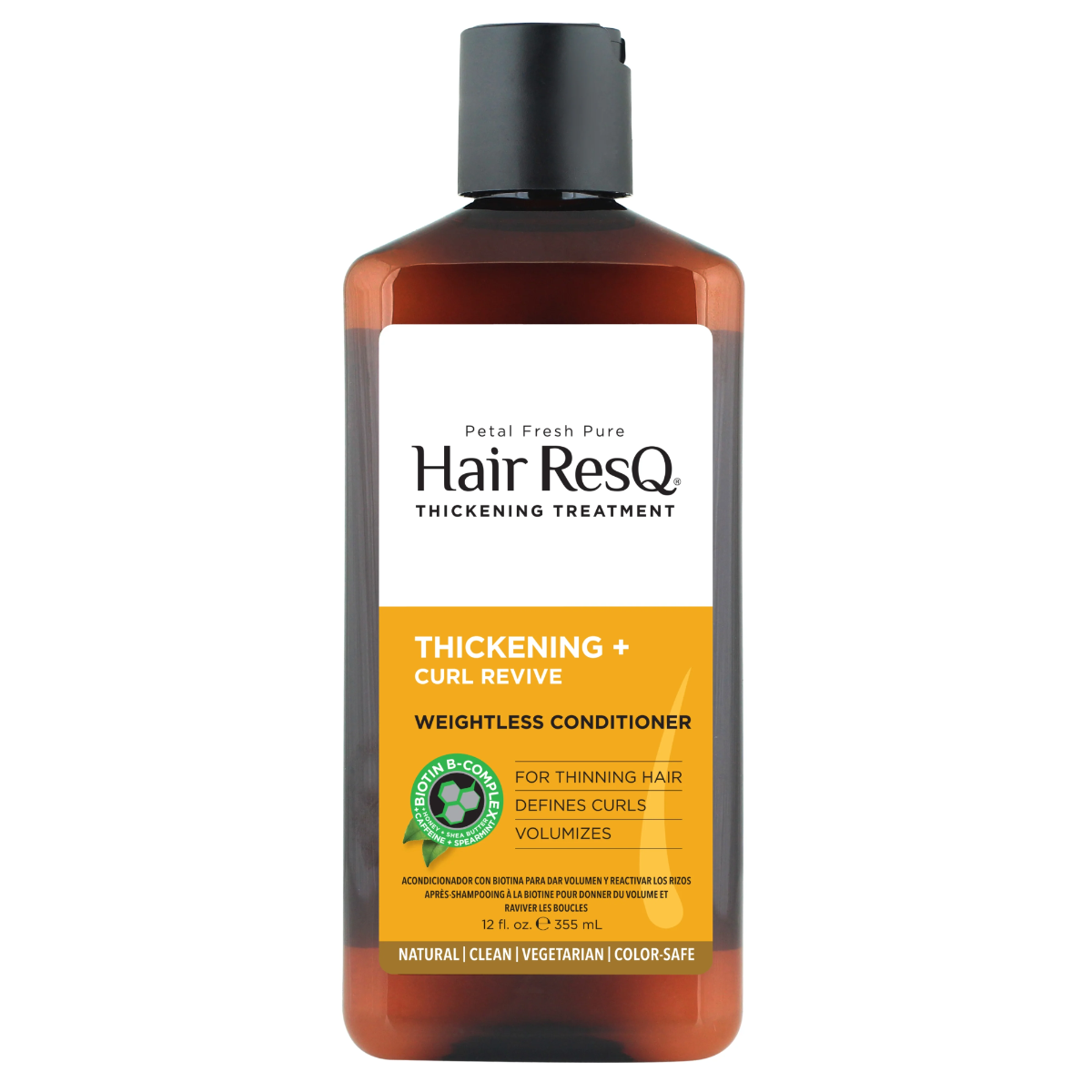 Balsam pentru indesirea parului cret cu Biotina Petal Fresh Pure, 355ml, Hair ResQ