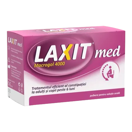 Laxativ sub forma de pulbere pentru solutie orala Laxit Med, 20 plicuri, Fiterman