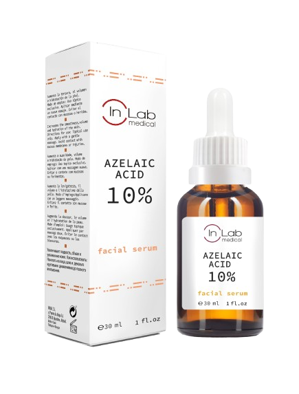Ser pentru fata concentrat cu 10% acid azelaic, 30ml, InLab Medical