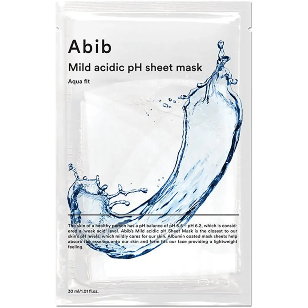 Masca de fata tip servetel hidratanta cu pH usor acid Aqua Fit, 30ml, Abib