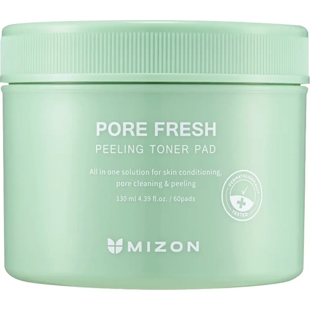 Dischete cu toner pentru minimizarea porilor si efect de peeling, 60 bucati, Mizon