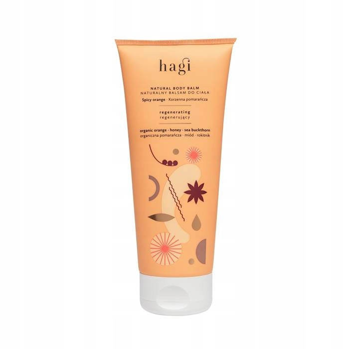Balsam de corp cu efect de regenerare Spicy Orange, 200ml, Hagi