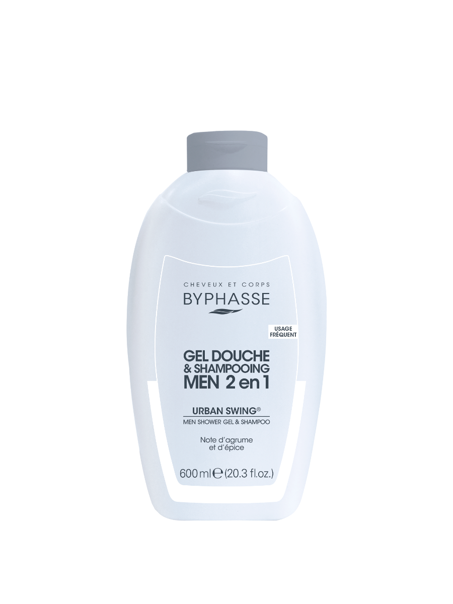 Gel de dus & Sampon 2in1 Men Urban Swing, 600ml, Byphasse