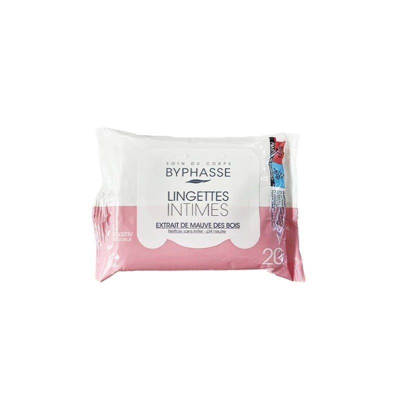 Servetele intime delicate pentru pielea sensibila, 20 bucati, Byphasse