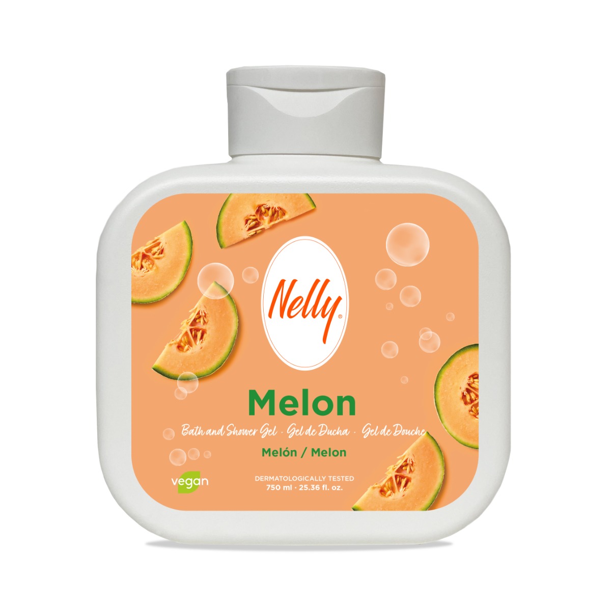Gel de dus cu aroma de pepe galben, 750ml, Nelly