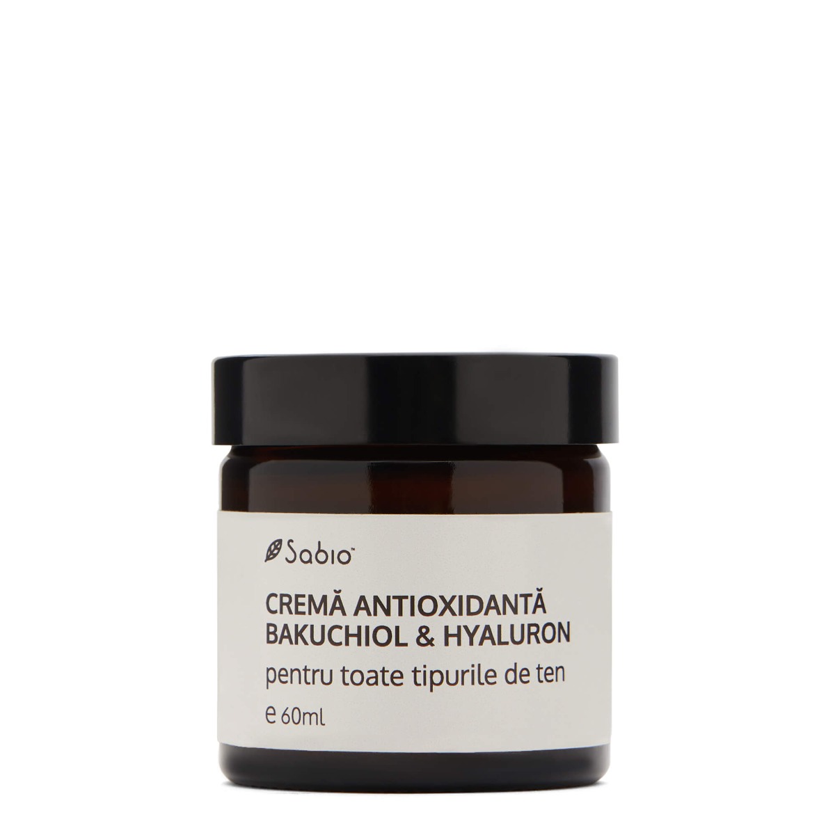 Crema de fata antioxidanta cu Bakuchiol si Hyaluron, 60ml, Sabio