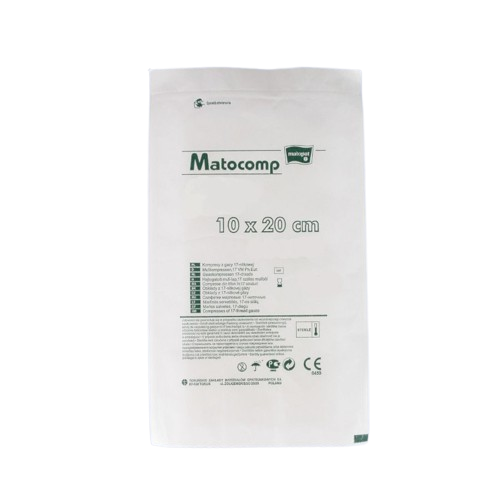 Comprese sterile tifon blister 8 straturi 17 fire 10x20cm, 3 bucati, Matopat