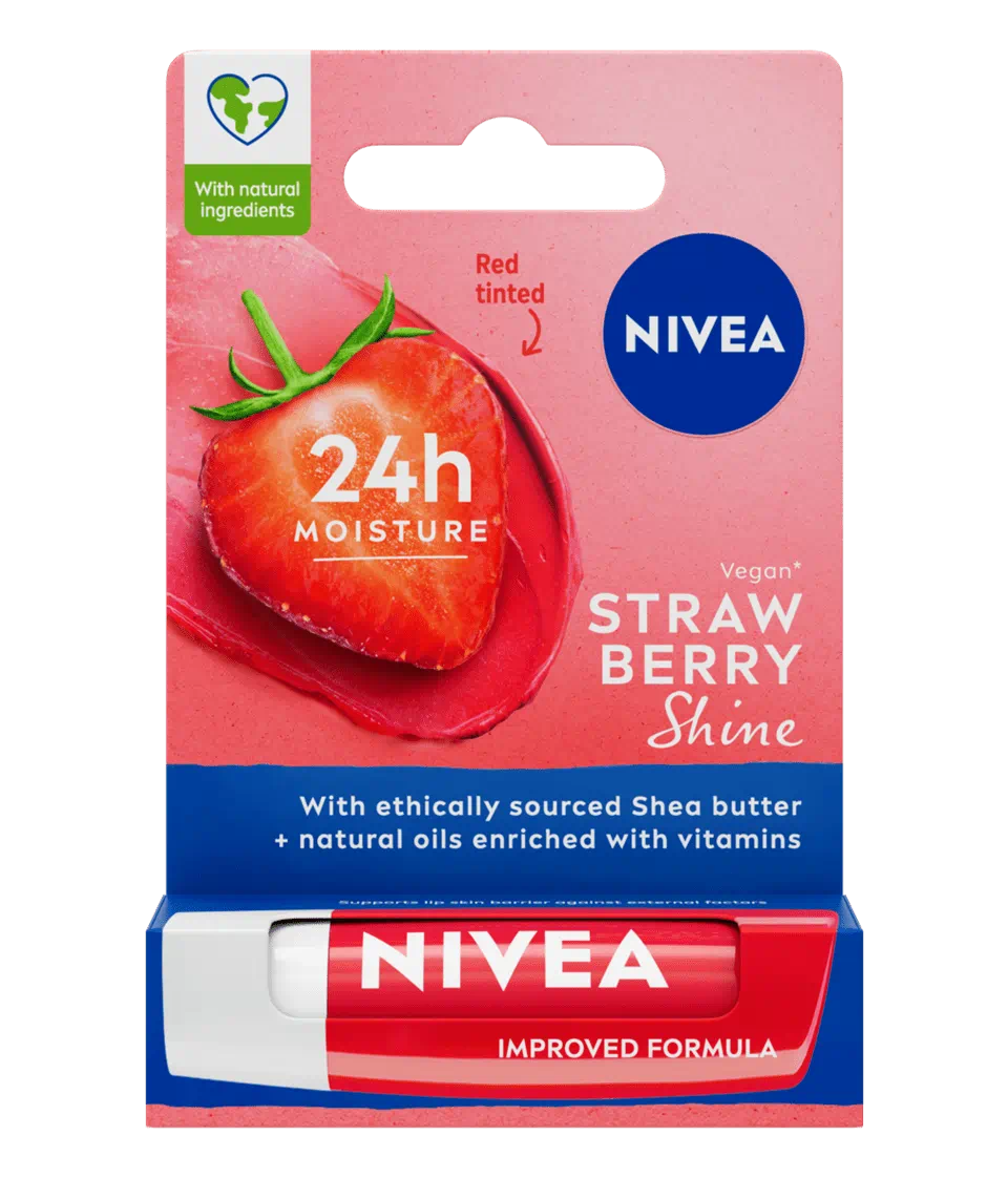 Balsam de buze Strawberry, 4.8g, Nivea