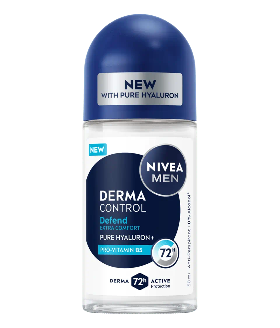 Deodorant roll-on pentru barbati Derma Control Defend, 50ml, Nivea