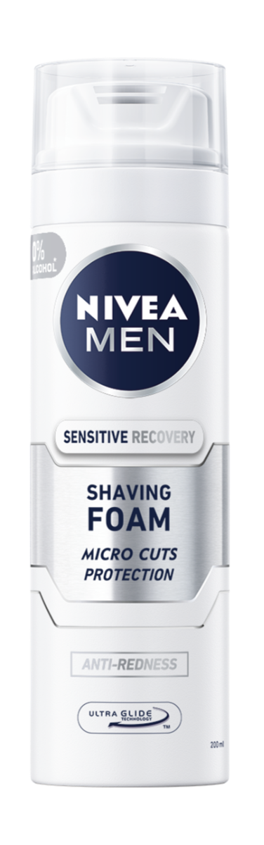 Spuma pentru ras Sensitive Recovery, 200ml, Nivea