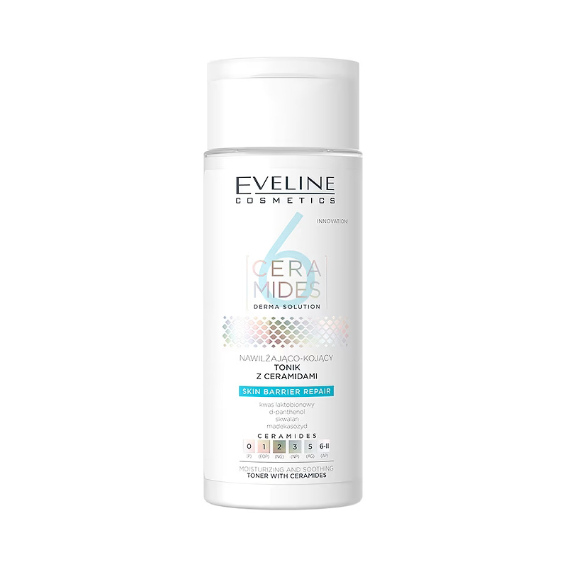 Toner pentru fata calmant si hidratant cu 6 ceramide, 150ml, Eveline Cosmetics