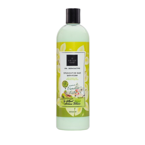 Spumant de baie cu apa de vanilie si fistic SPA Dermoactive, 500ml, Lotus Cosmetics