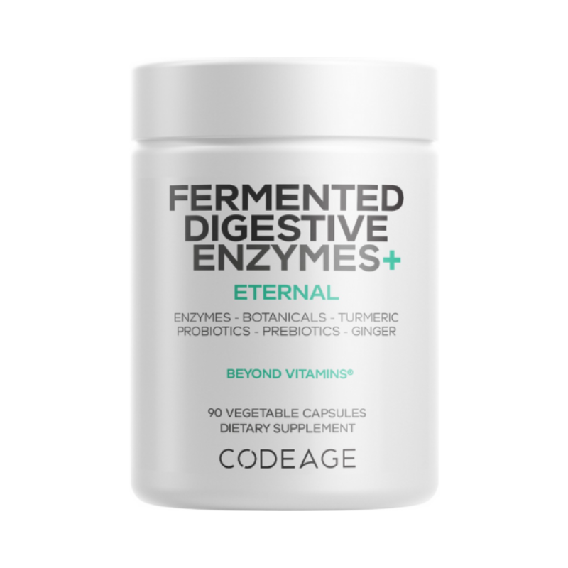 Enzime digestive fermentate cu probiotice si prebiotice, 90 capsule, Codeage