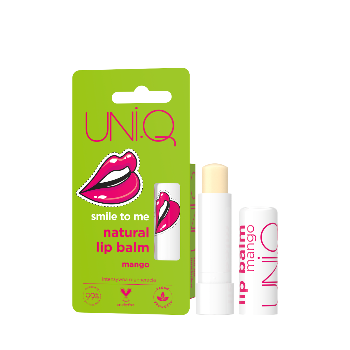 Balsam de buze Smile To Me Mango Uni.Q, 5g, BeBio