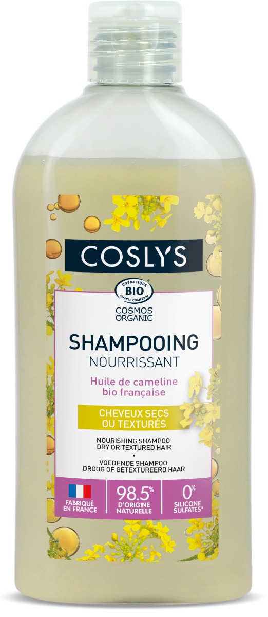 Sampon bio pentru ingrijire par uscat si deteriorat cu Ulei de Camelina, 250ml, Coslys
