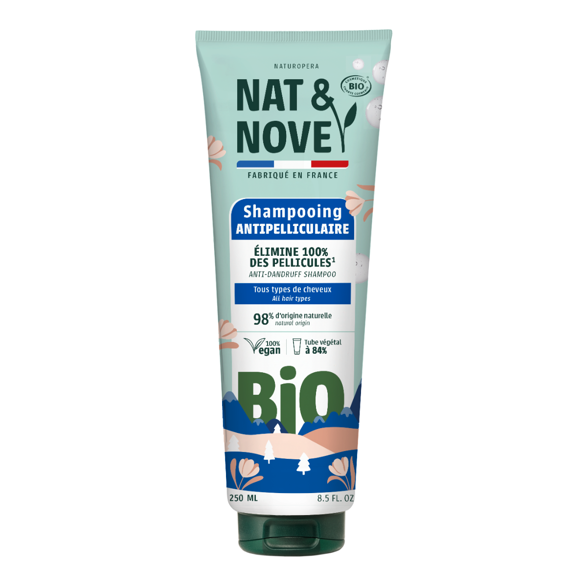 Sampon delicat pentru toate tipurile de par cu extract de galbenele Bio, 250ml, Nat&Nove