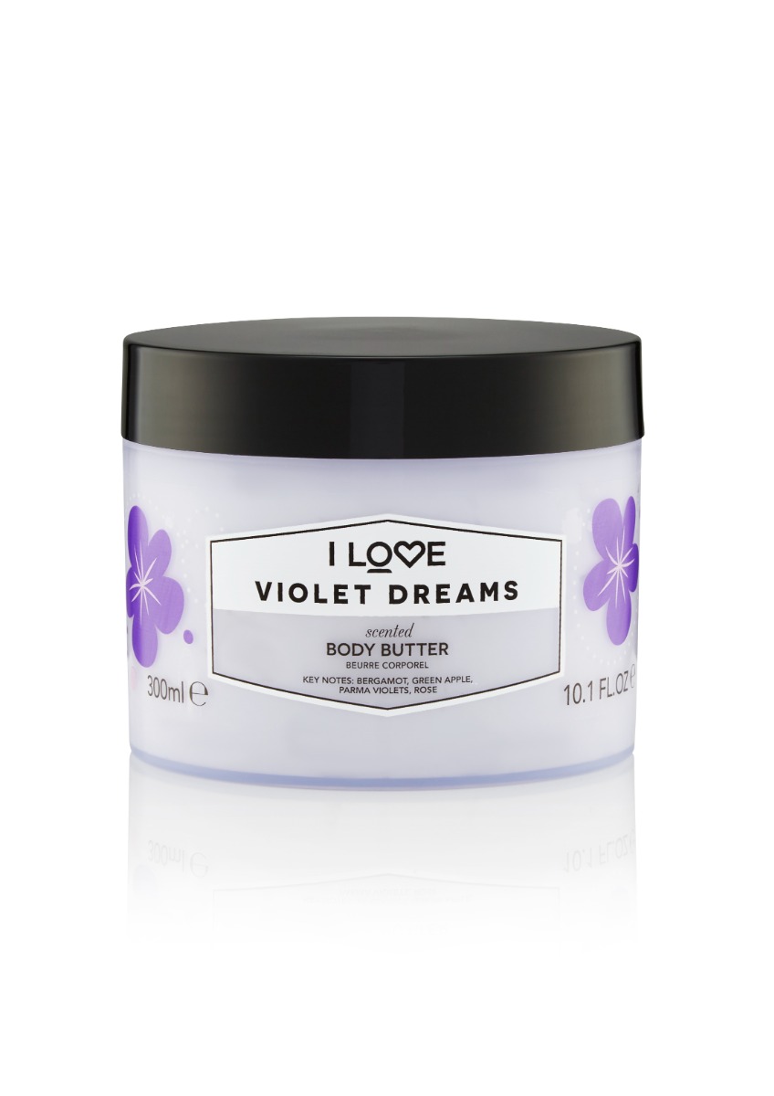 Unt de corp Violet Dreams, 330ml, I Love Cosmetics