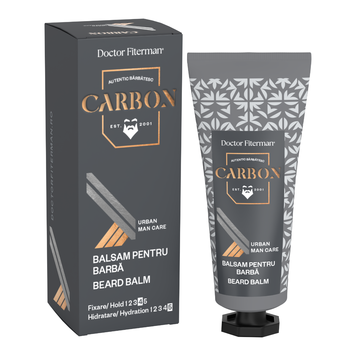 Balsam pentru barba Carbon, 75ml, Doctor Fiterman