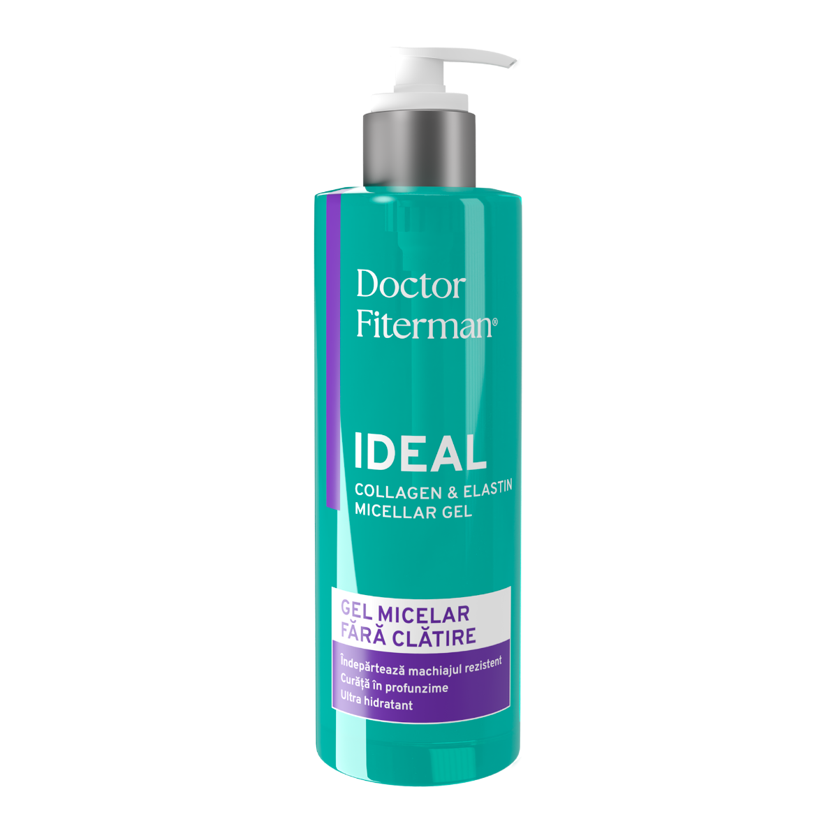 Gel micelar Ideal Collagen si Elastina, 250ml, Doctor Fiterman