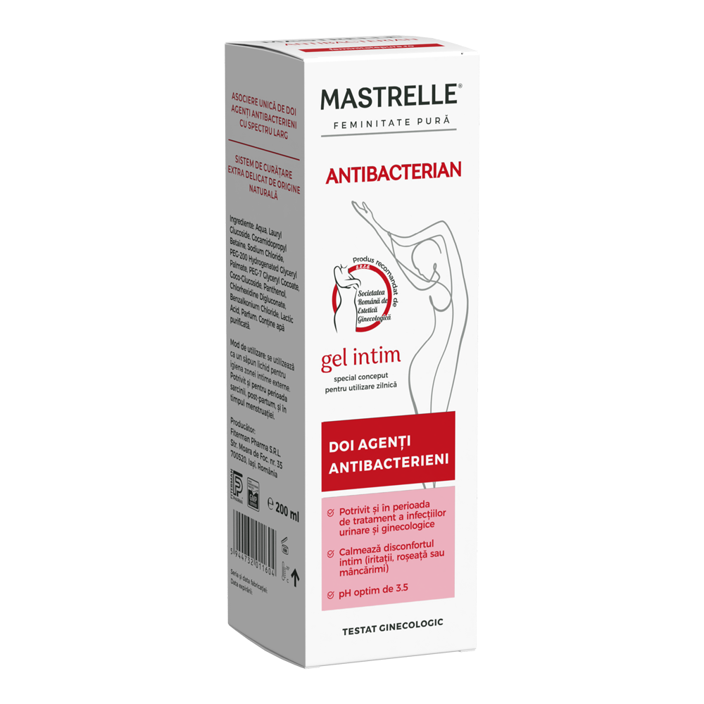 Gel intim antibacterian Mastrelle, 200ml, Doctor Fiterman