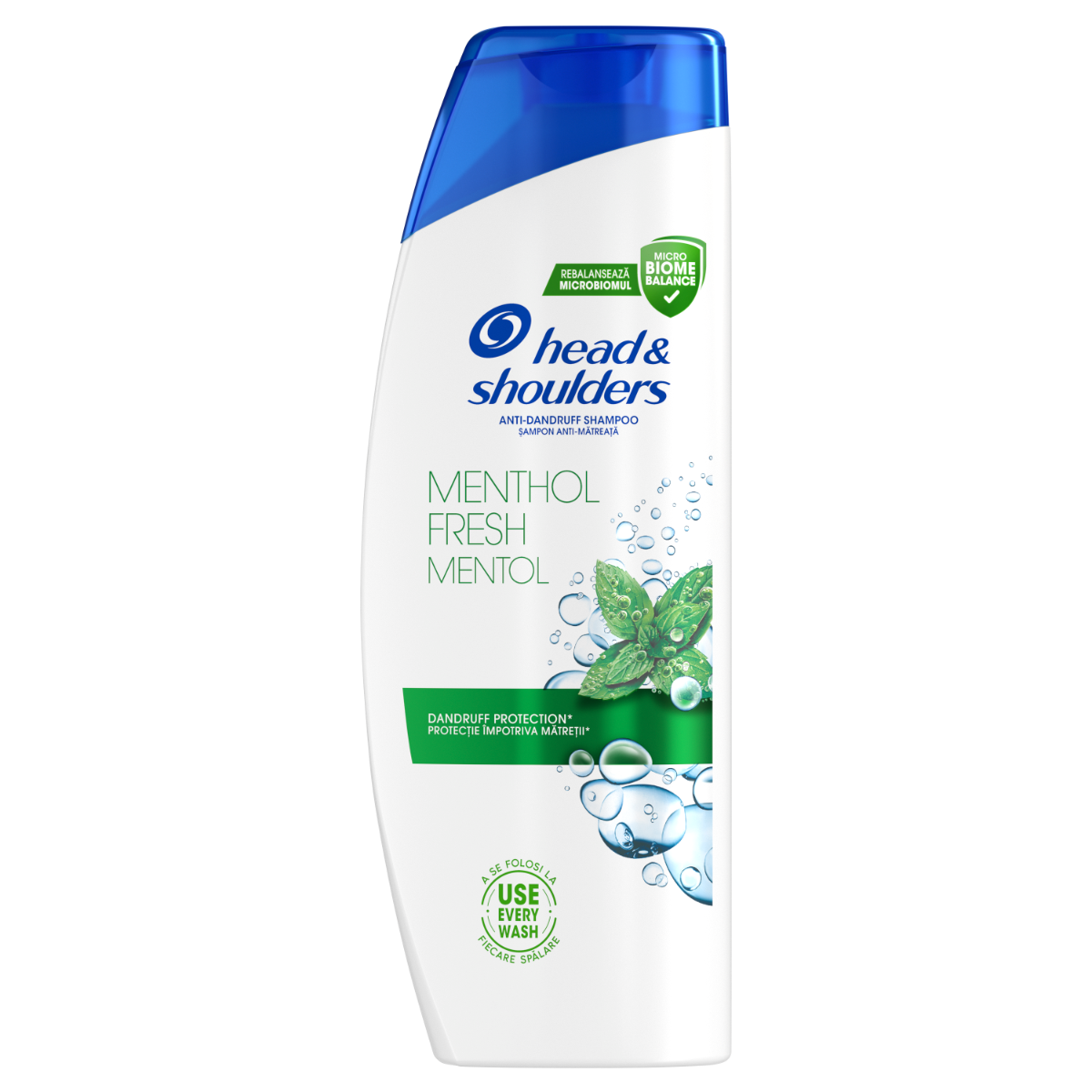 Sampon pentru orice tip de par anti-matreata Menthol Fresh, 625ml, Head & Shoulders