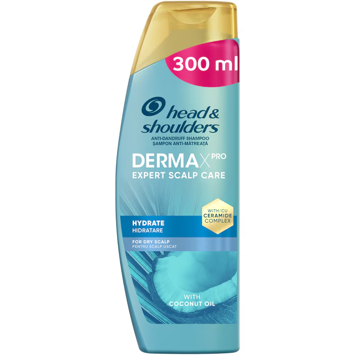 Sampon anti-matreata hidratant pentru scalp uscat Derma X Pro, 300ml,  Head & Shoulders