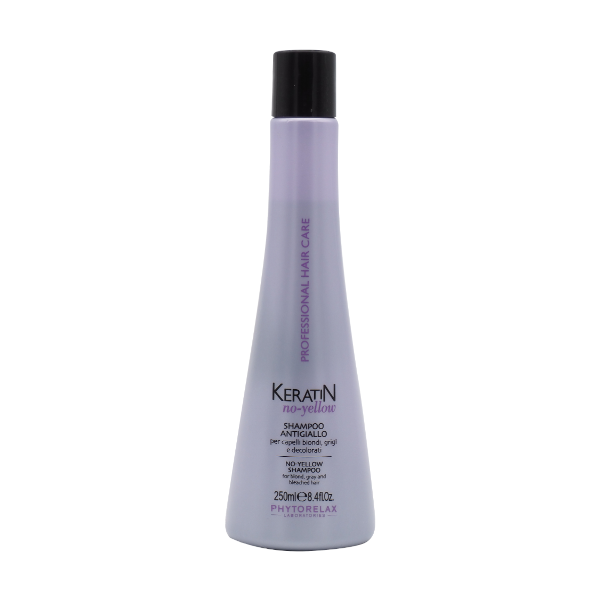 Sampon pentru par blond decolorat si grizonat No Yellow, 250ml, Phytorelax