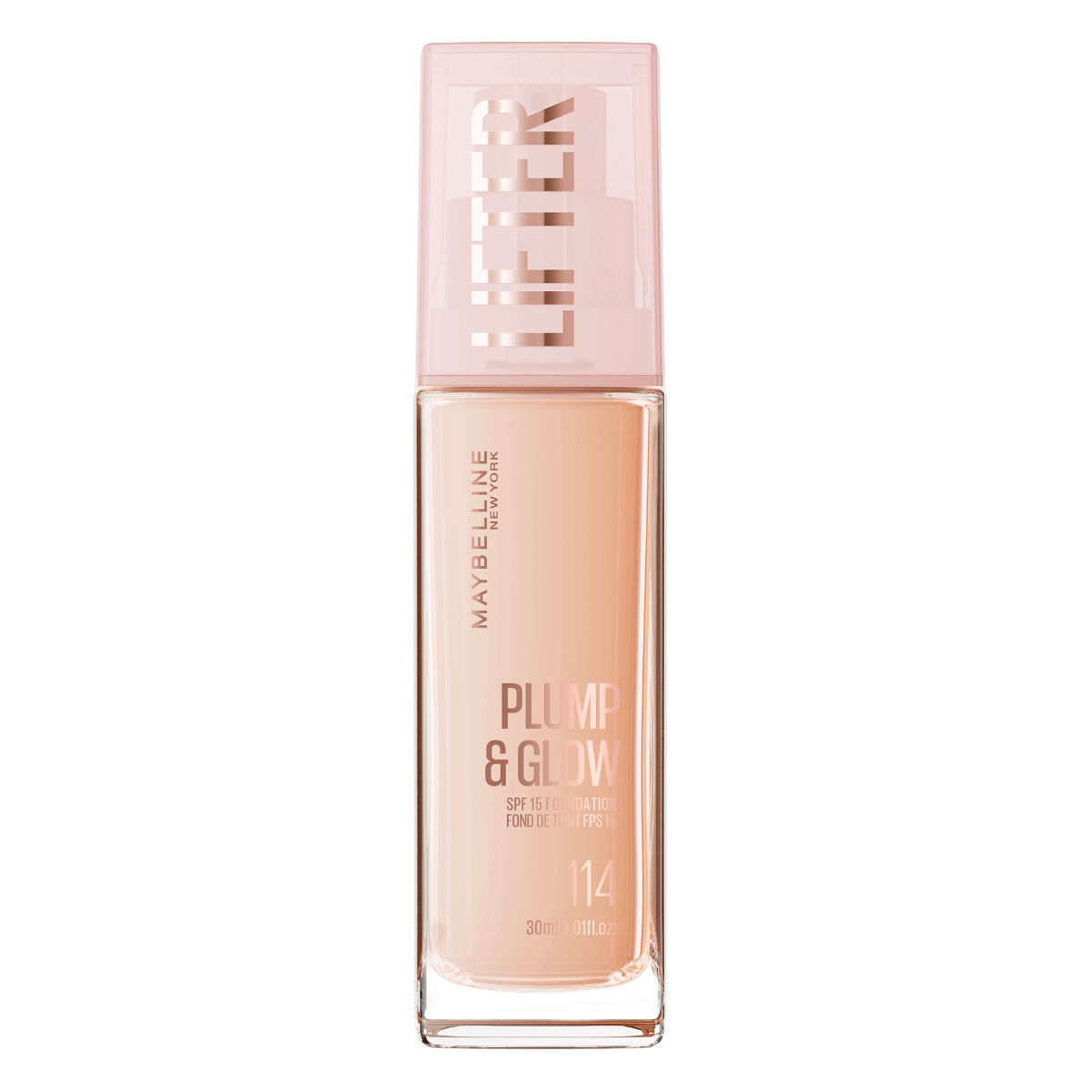 Fond de ten Lifter Plump & Glow Nr. 114, 30ml, Maybelline