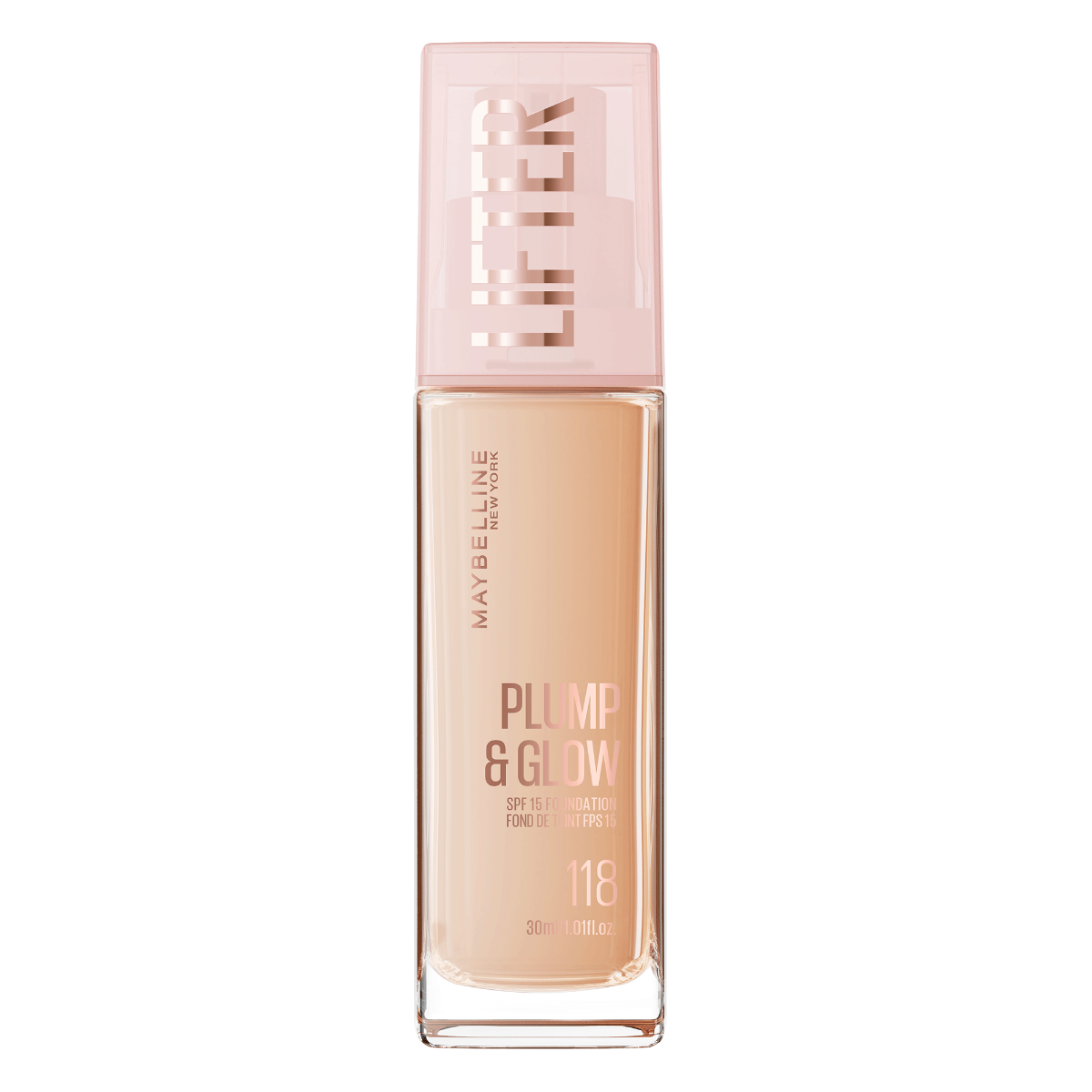 Fond de ten Lifter Plump & Glow Nr. 118, 30ml, Maybelline