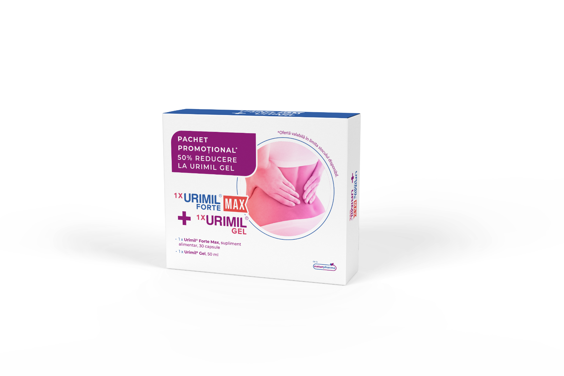 Pachet Urimil Forte Max 30 capsule + Urimil Gel 50ml, NaturPharma