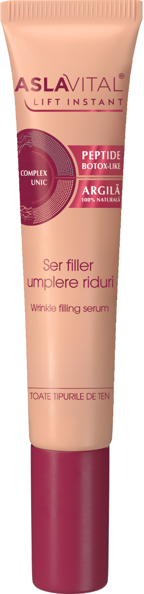 Ser filler pentru umplere riduri Lift Instant, 15ml, AslaVital