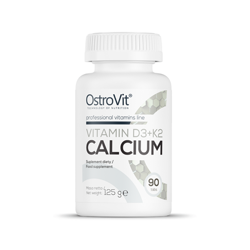 Calciu + Vitamina D3 + Vitamina K2, 90 tablete, OstroVit