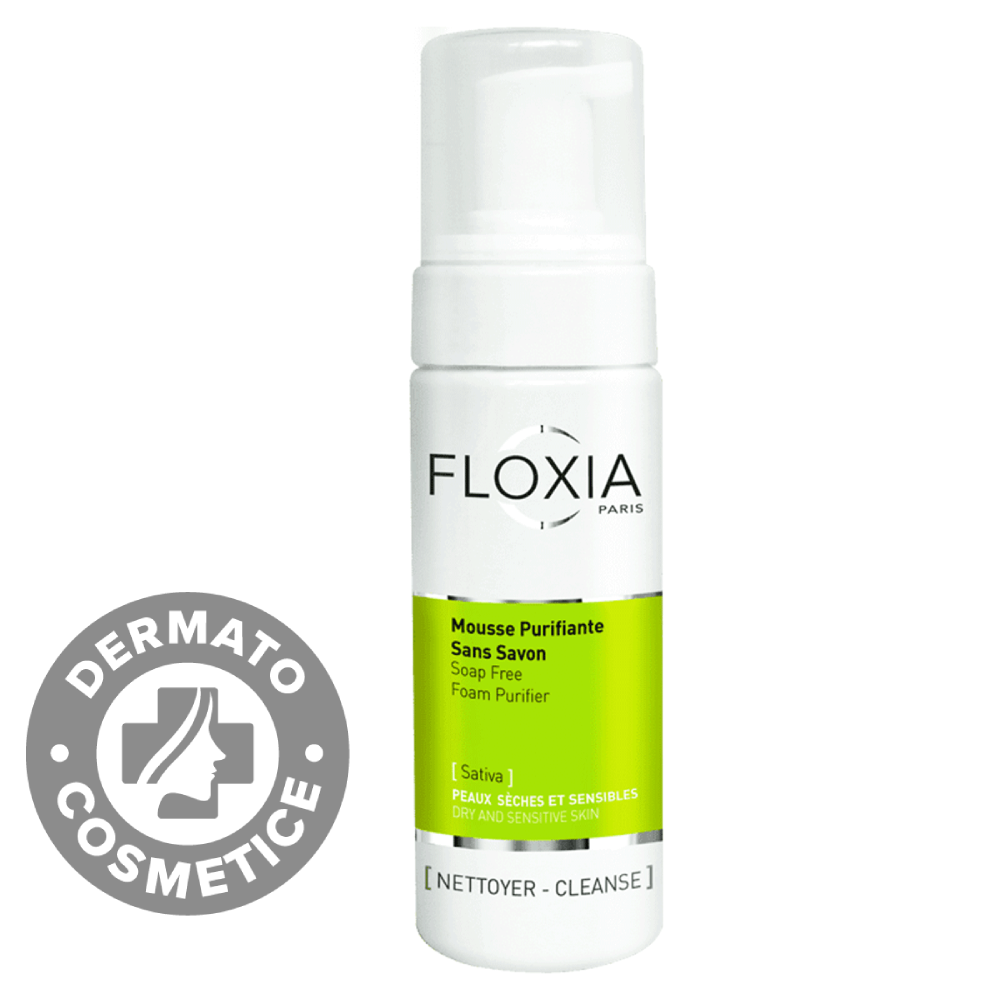 Spuma de curatare purifianta fara sapun, 150ml, Floxia