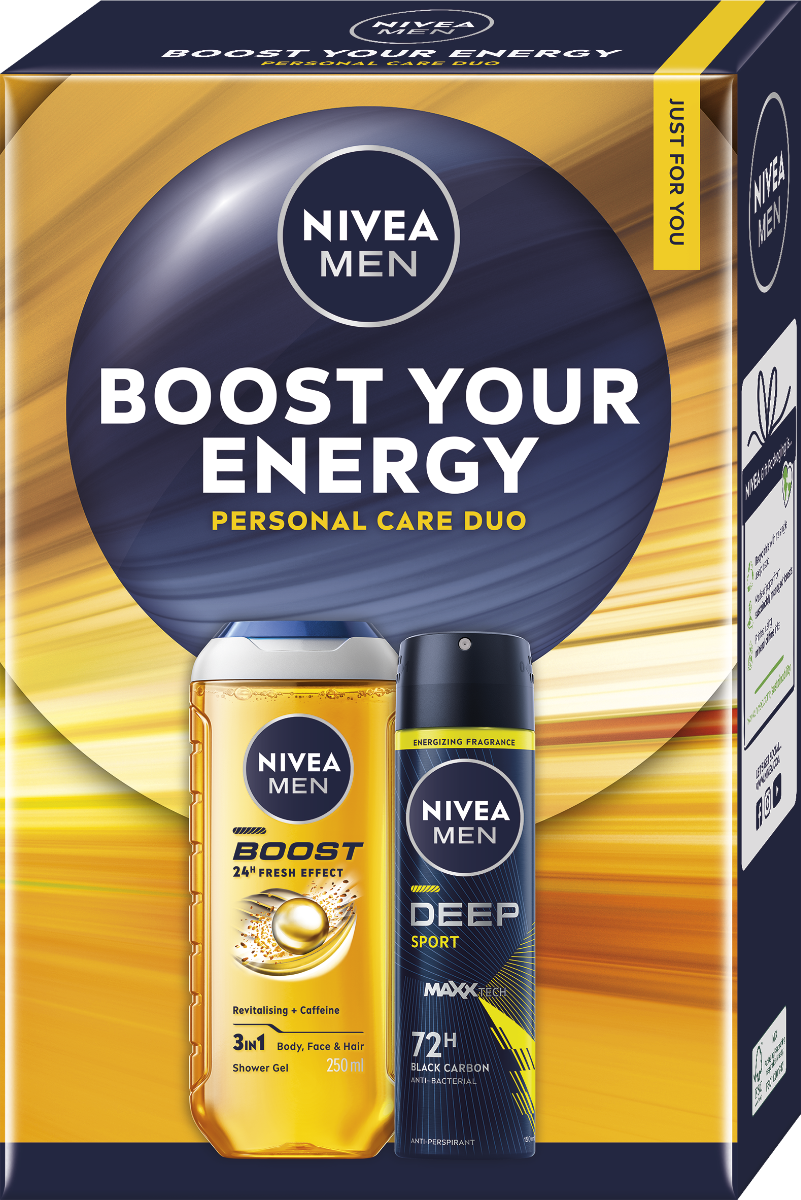 Set cadou Boost Your Energy, 1 bucata, Nivea