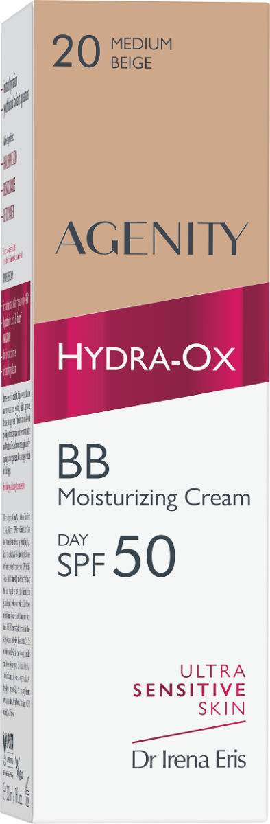 Crema BB Hydra-Ox SPF50 Medium Beige 20, 30ml, Agenity